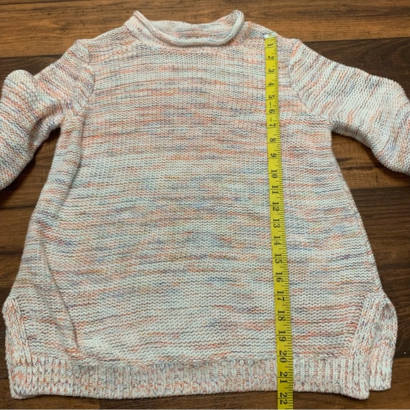 Ann Taylor LOFT Space-dye Slit Cuff Sweater Women’s Size S, Multicolor - Picture 6 of 9